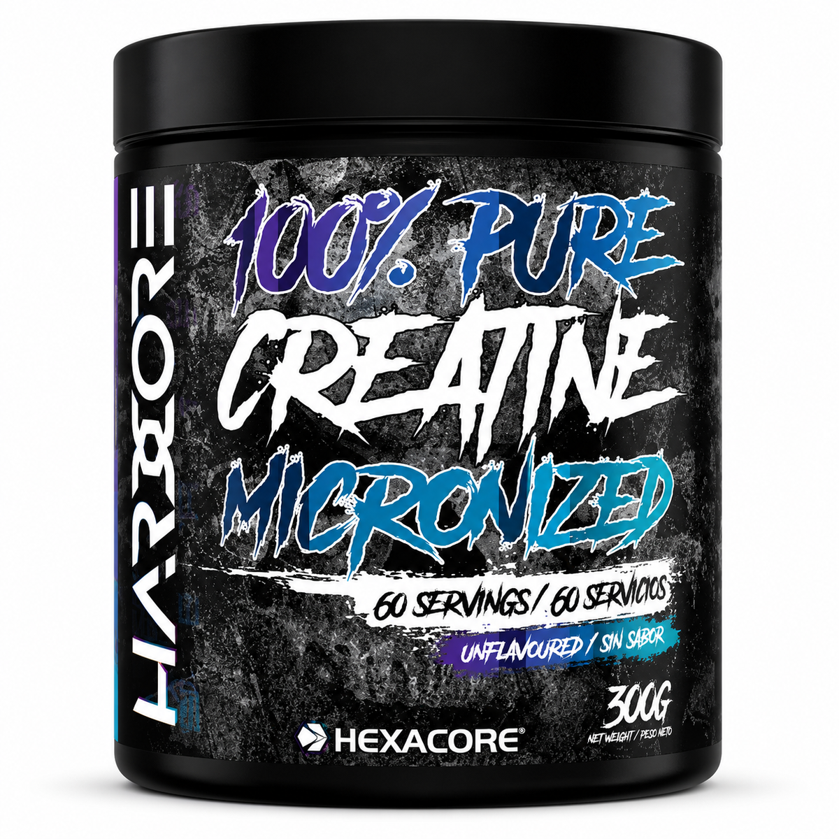 100% PURE Creatina Micronized - 300 grs / 60 servicios, unflavored 