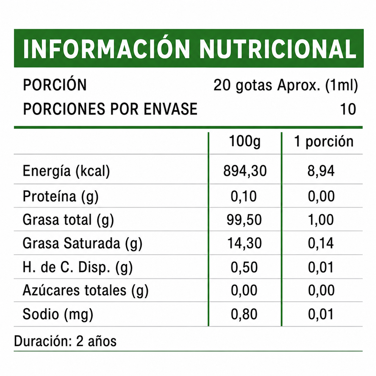 Aceite de Oregano Liquido 10 ml
