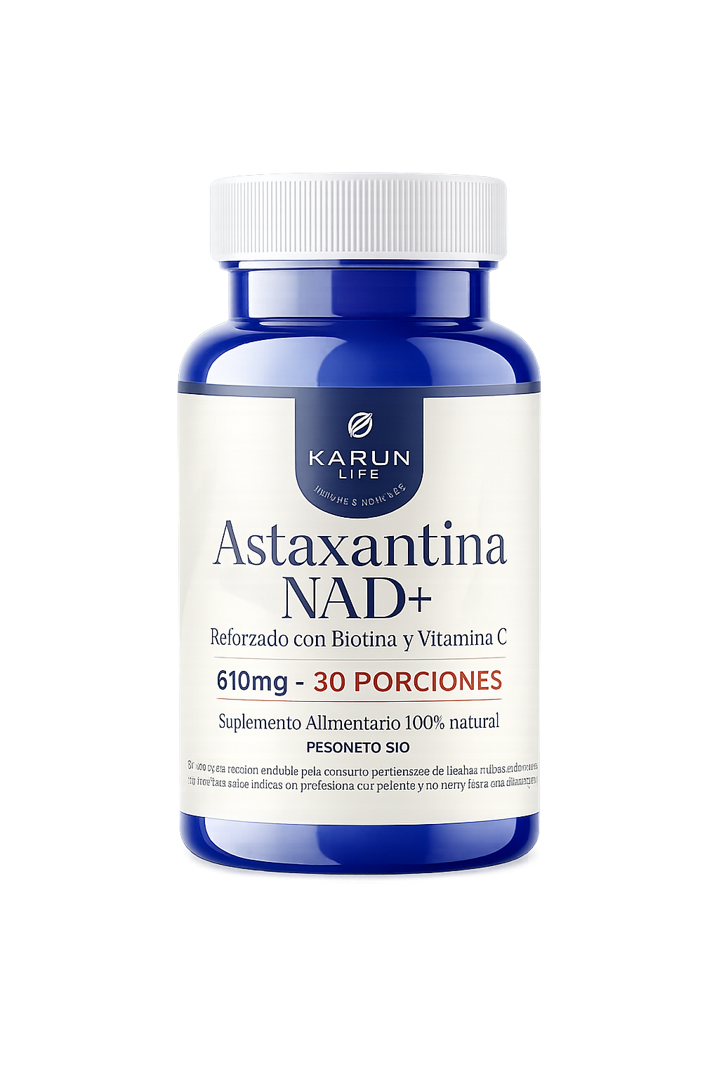 Astaxantina + NAD+ 60 Cápsulas