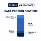 Astaxantina + NAD+ 60 Cápsulas