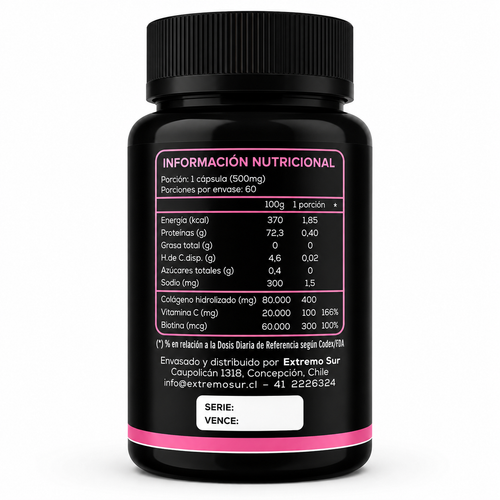 Biotina + Colágeno Hidrolizado + Vitamina C