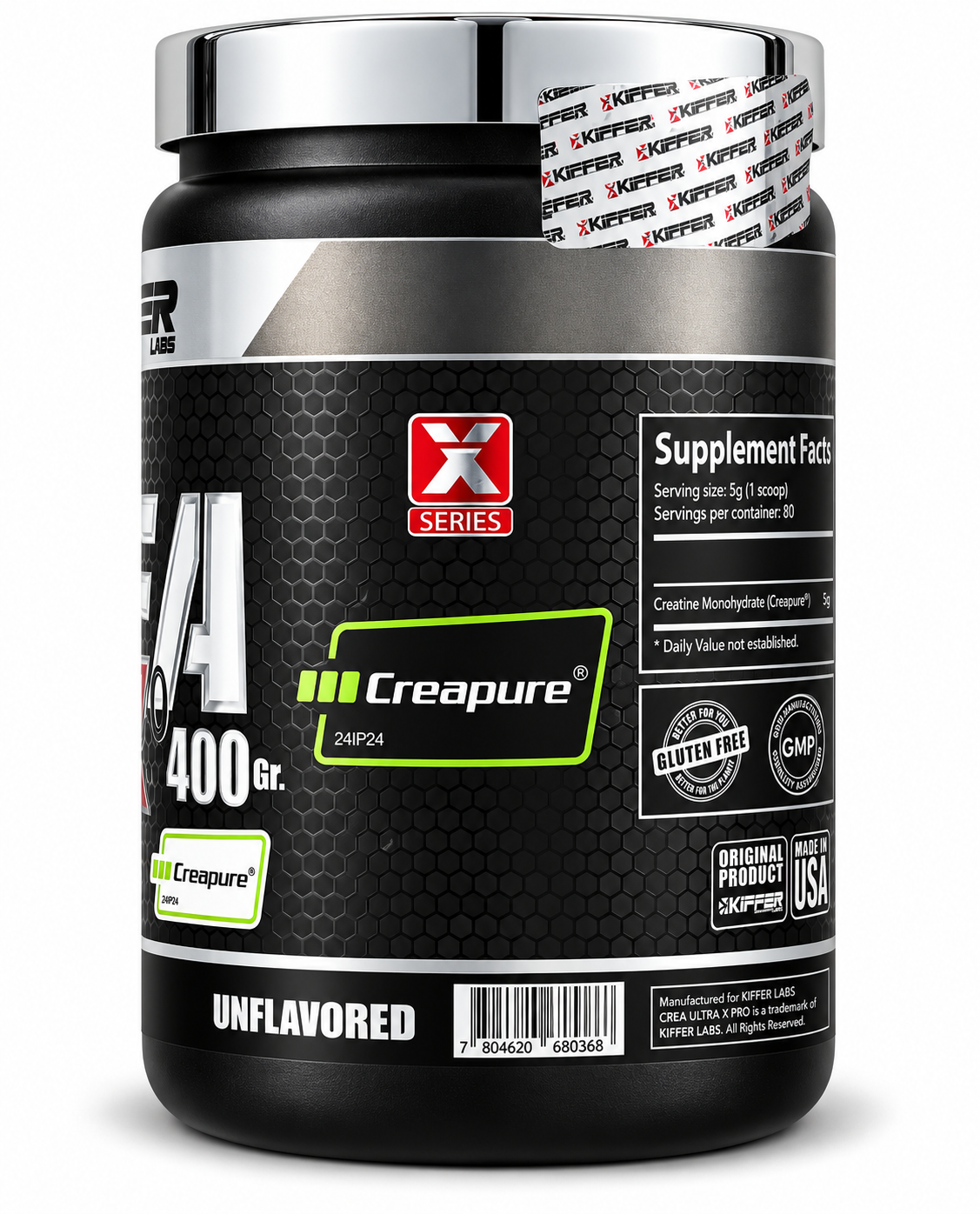 Creatina Monohidratada Creapure Kiffer Labs 400 g – Crea Ultra XPro