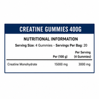 Creatina Monohydrate GUMMIES - 80 gomas / 20 servicios