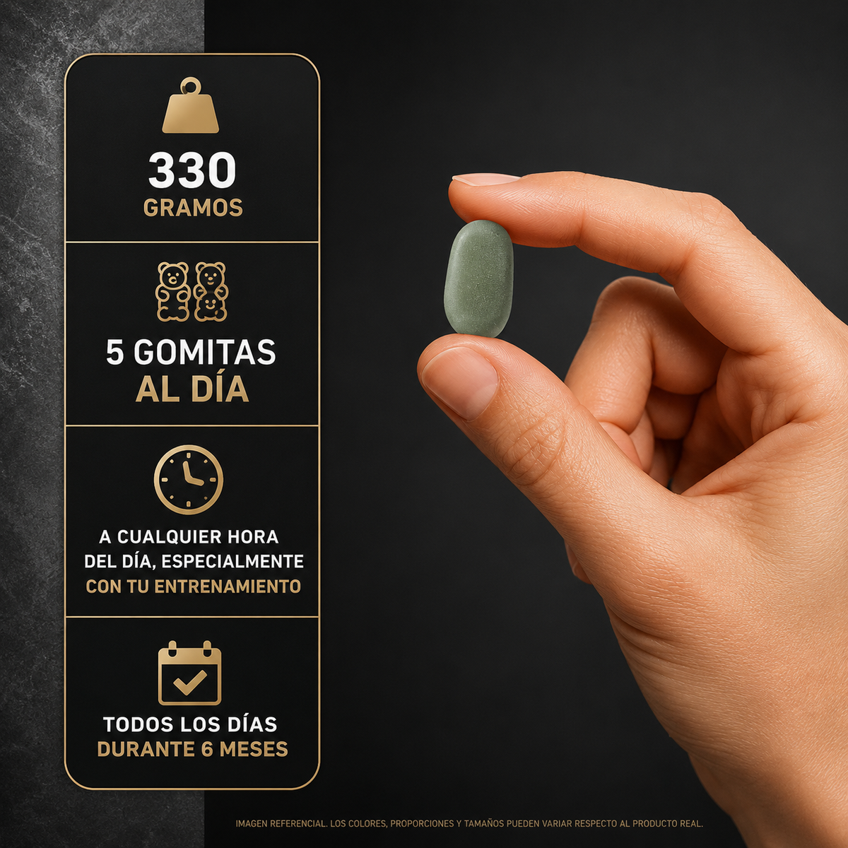 Creatina Monohidratada Pura En Gomitas 150 Unidades