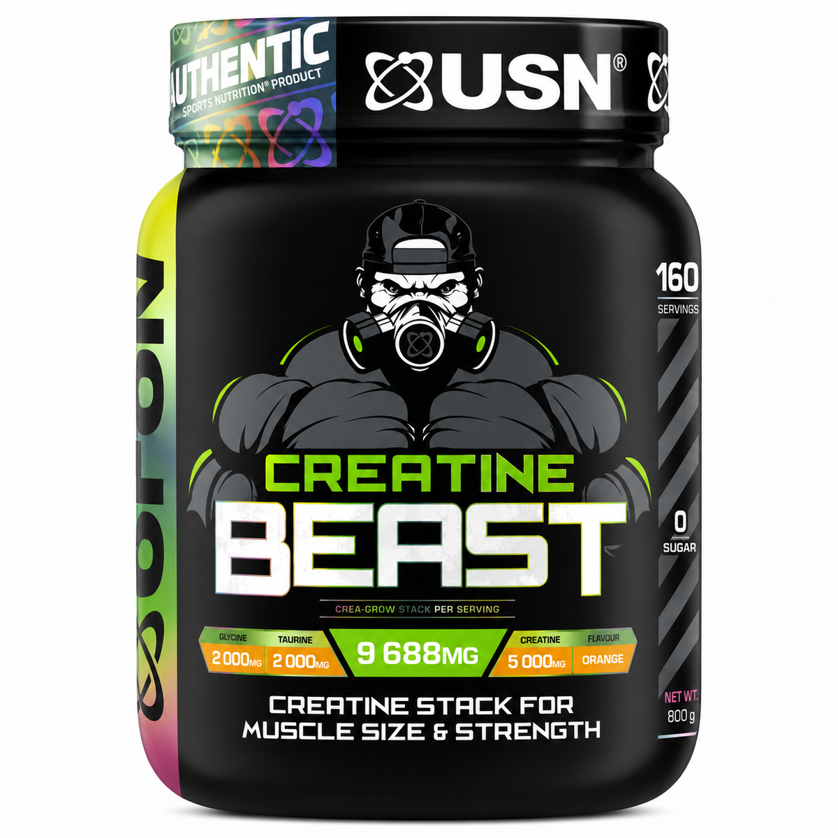 Creatina BEAST Muscle Size & Strength (CREATINA + GLYCINA + TAURINA) - 960 grs / 16 servicios