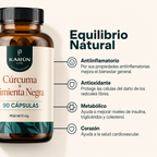 Curcuma + Pimienta Negra 500 Mg 90 Cápsulas