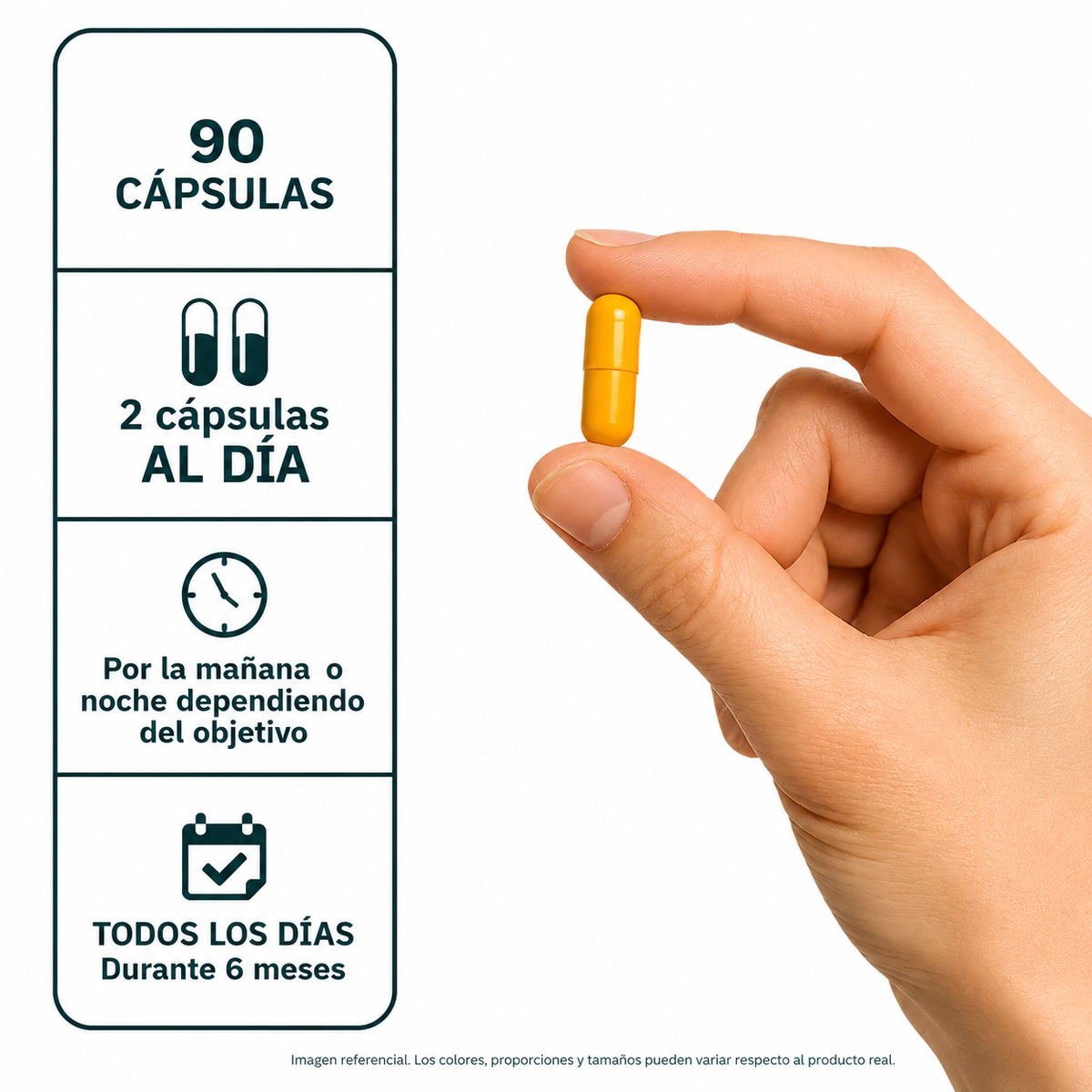 Curcuma + Pimienta Negra 500 Mg 90 Cápsulas