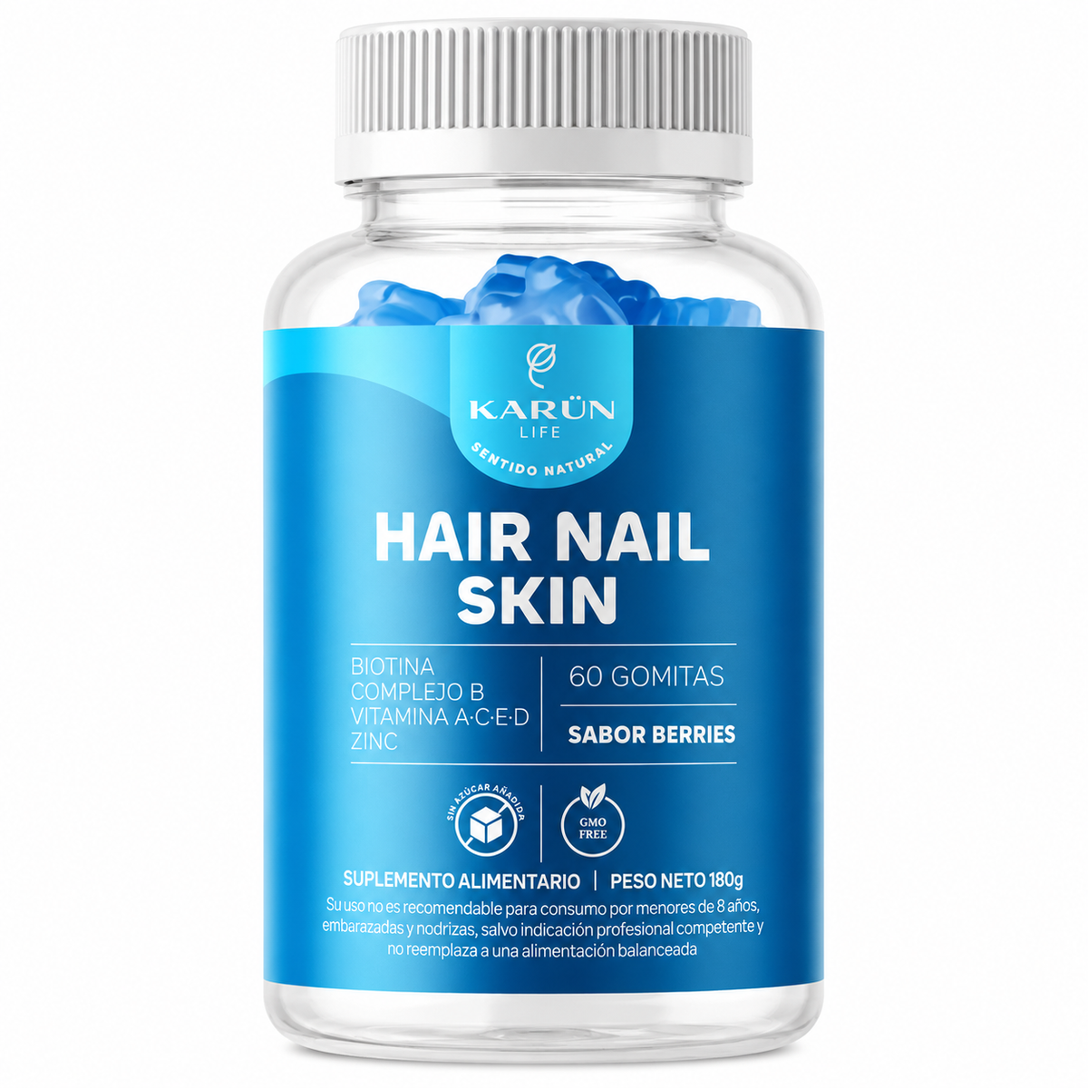 Gomitas Biotina Hair Nail Skin 60 Unidades