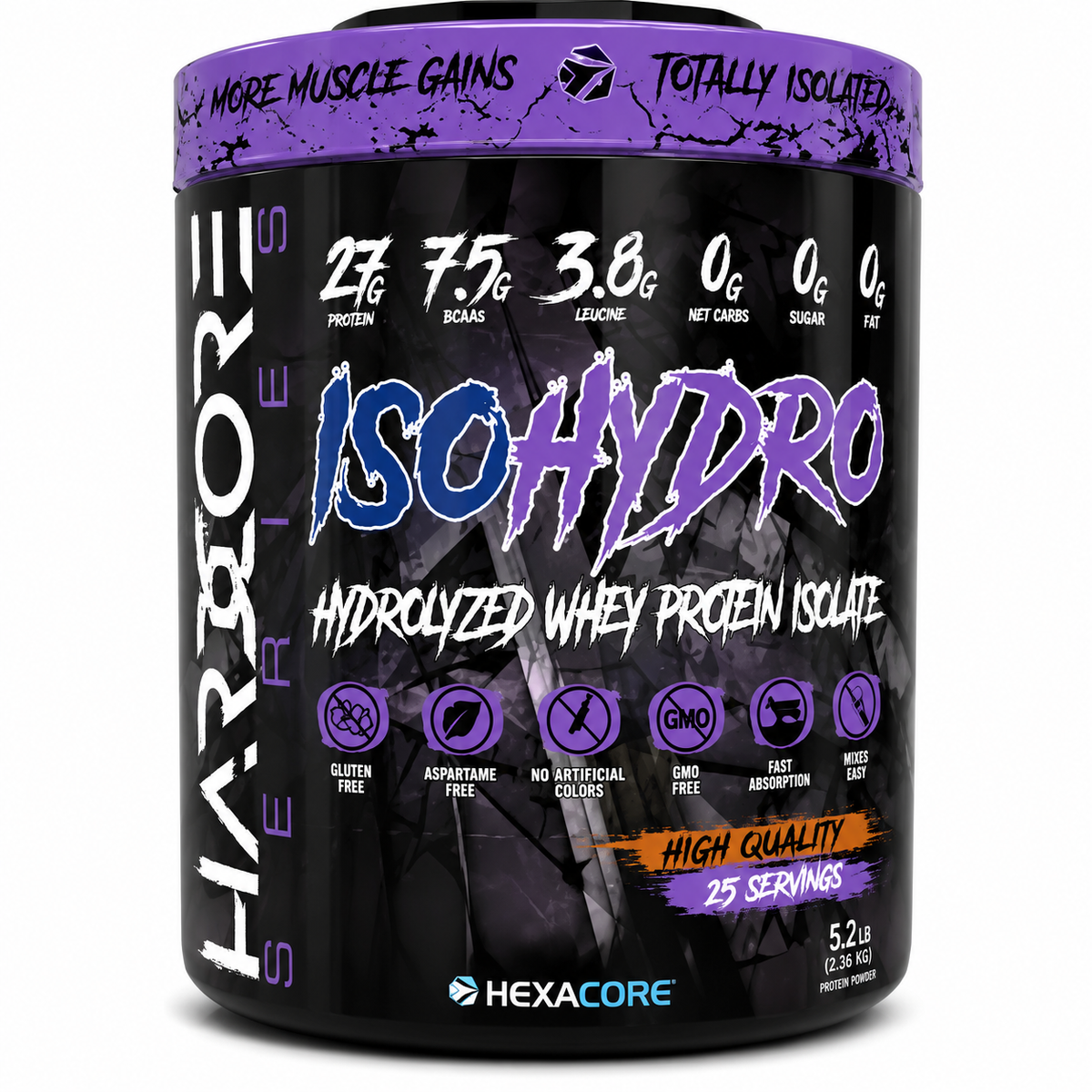 ISO HYDRO Hydrolyzed Whey Protein - 5.3 lbs / 75 servicios