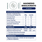 Magnesio Bisglicinato 500 Mg 60 Cápsulas