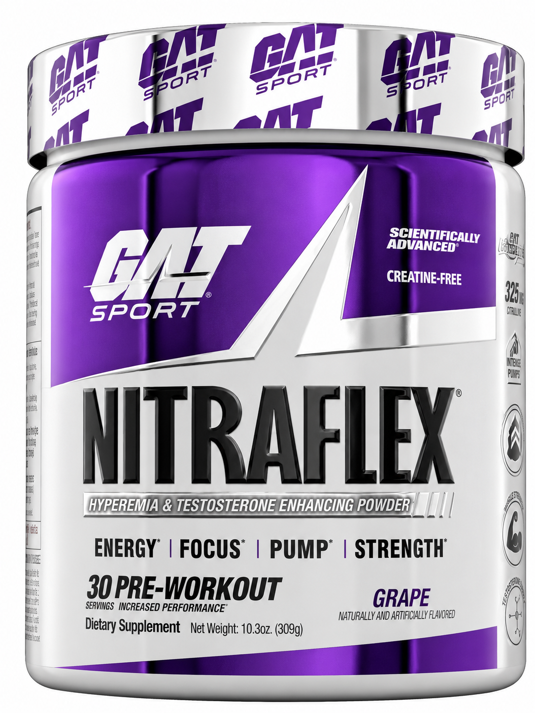 Nitraflex EXTREME SPORT Performance Pre-Workout Powder USA - 309 grs / 20 servicios