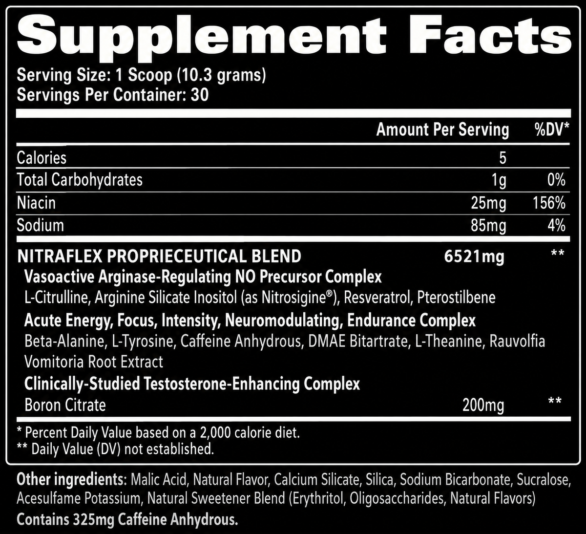 Nitraflex EXTREME SPORT Performance Pre-Workout Powder USA - 309 grs / 20 servicios