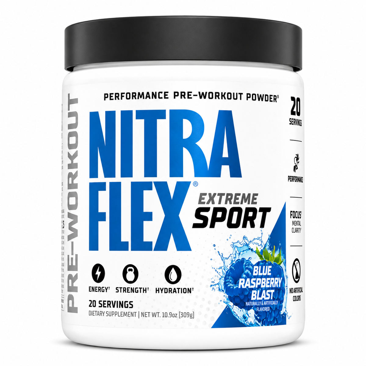 Nitraflex EXTREME SPORT Performance Pre-Workout Powder USA - 309 grs / 20 servicios
