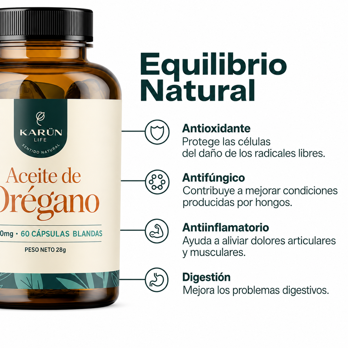 Aceite de Orégano 60 Cap