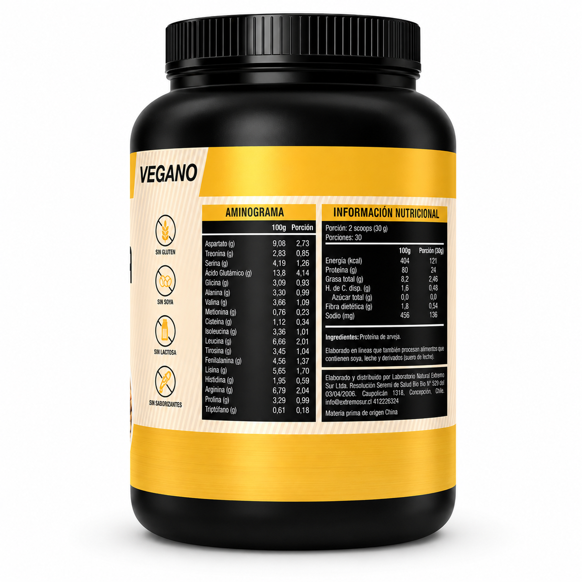 PROTEINA DE ARVEJAS 900 gramos