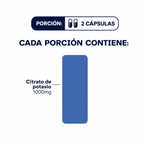Citrato De Potasio 90 Capsulas 750 Mg