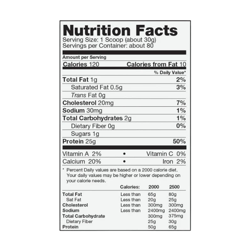 PROSTAR 100% Whey Protein – 5.28 lbs / 80 servicios