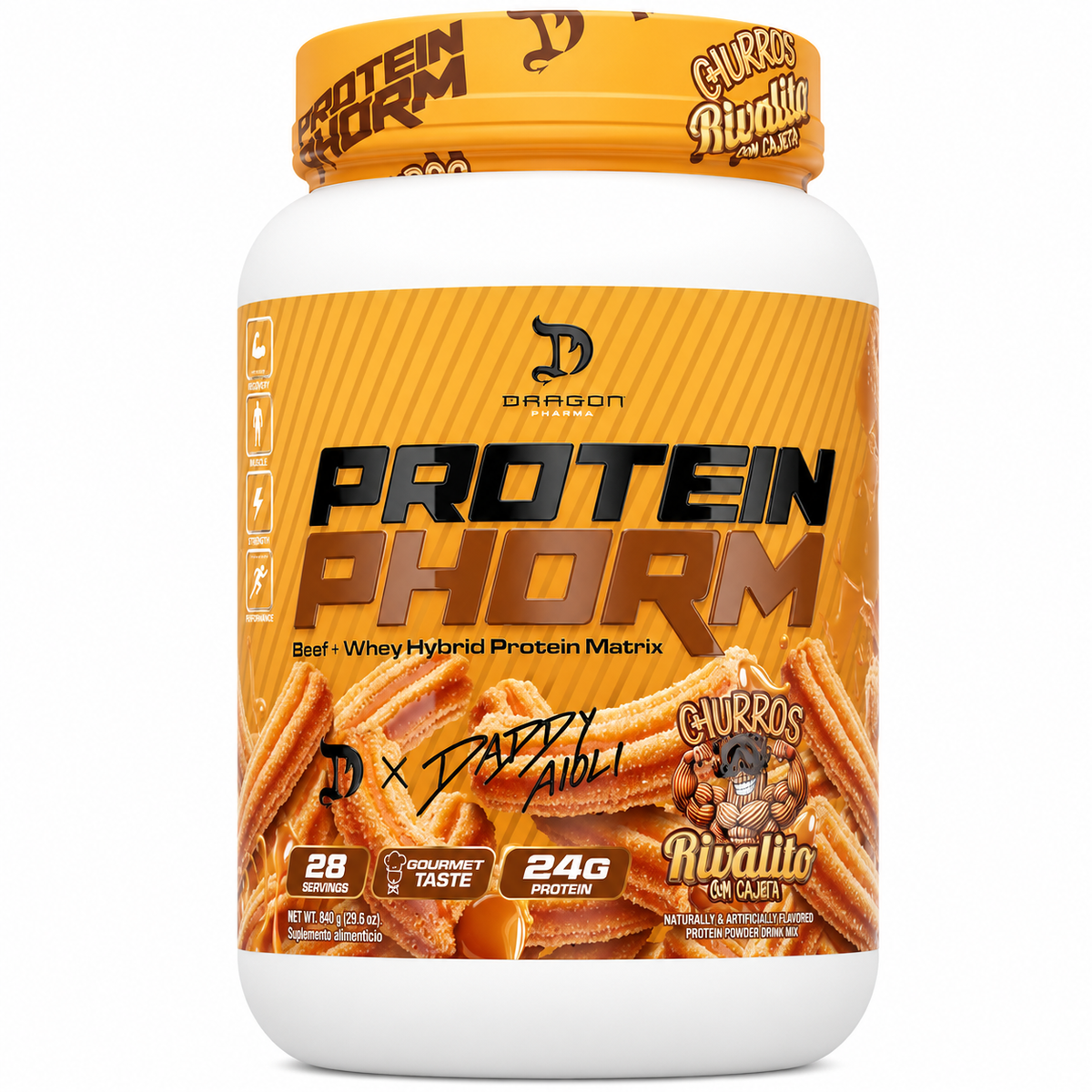 Protein PHORM Beef + Whey Hybrid Protein Matrix - 2 lbs / 28 servicios