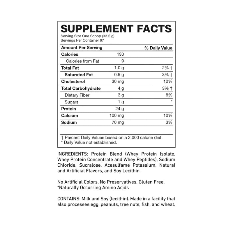 100% PREMIUM WHEY Advanced Protein – 5 lbs / 67 servicios