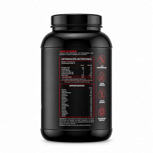 4ACTIVE WHEY Protein (SIN Gluten / Lactosa / Azúcar) - 840 grs / 30 servicios