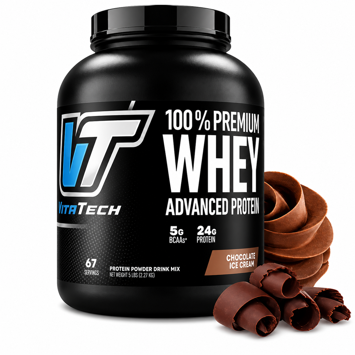 100% PREMIUM WHEY Advanced Protein – 5 lbs / 67 servicios