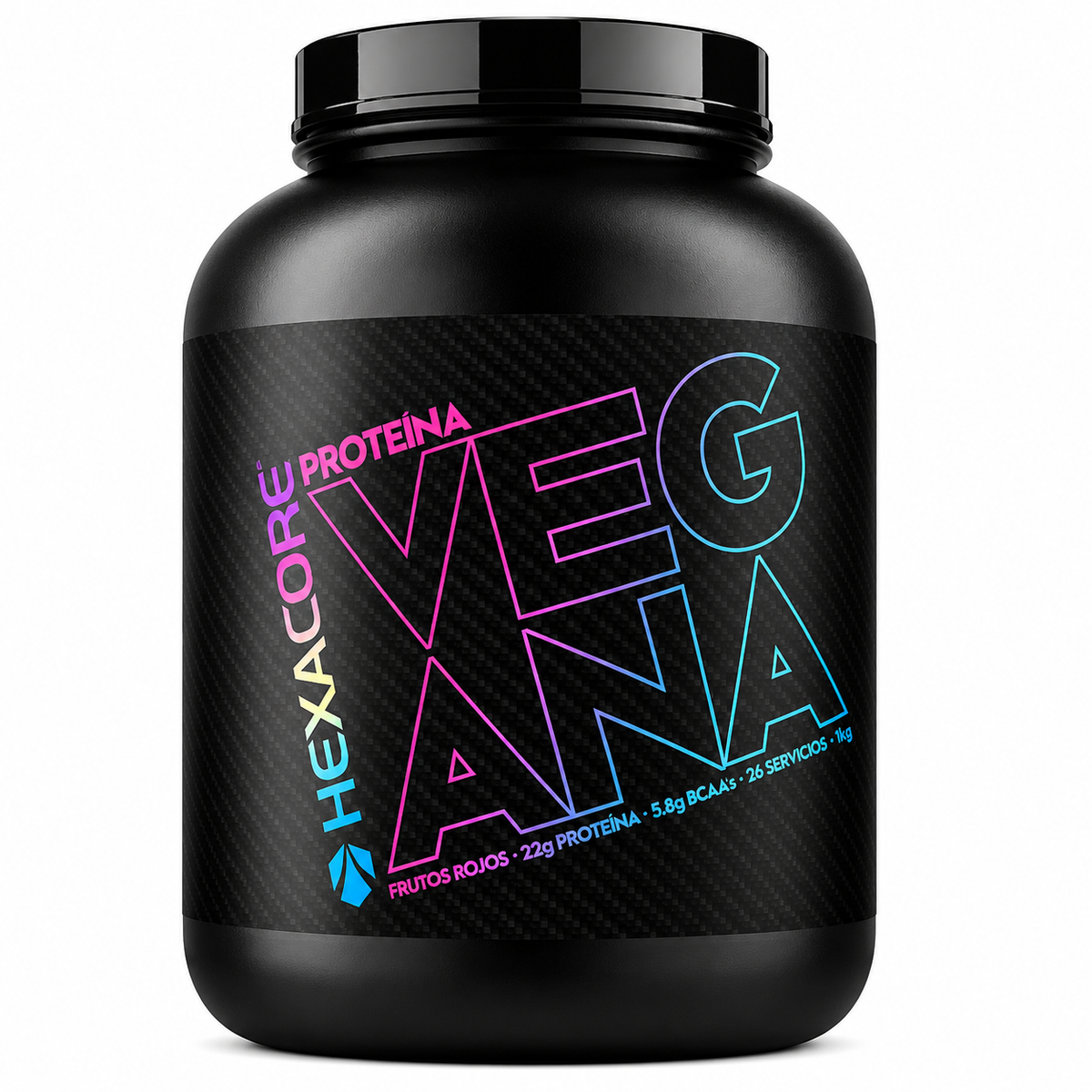 Hexacore Proteína Vegana – 5 lbs 76 servicios