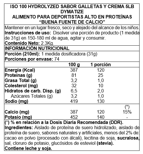 Proteina Iso 100 Whey Protein Isolate 5lb